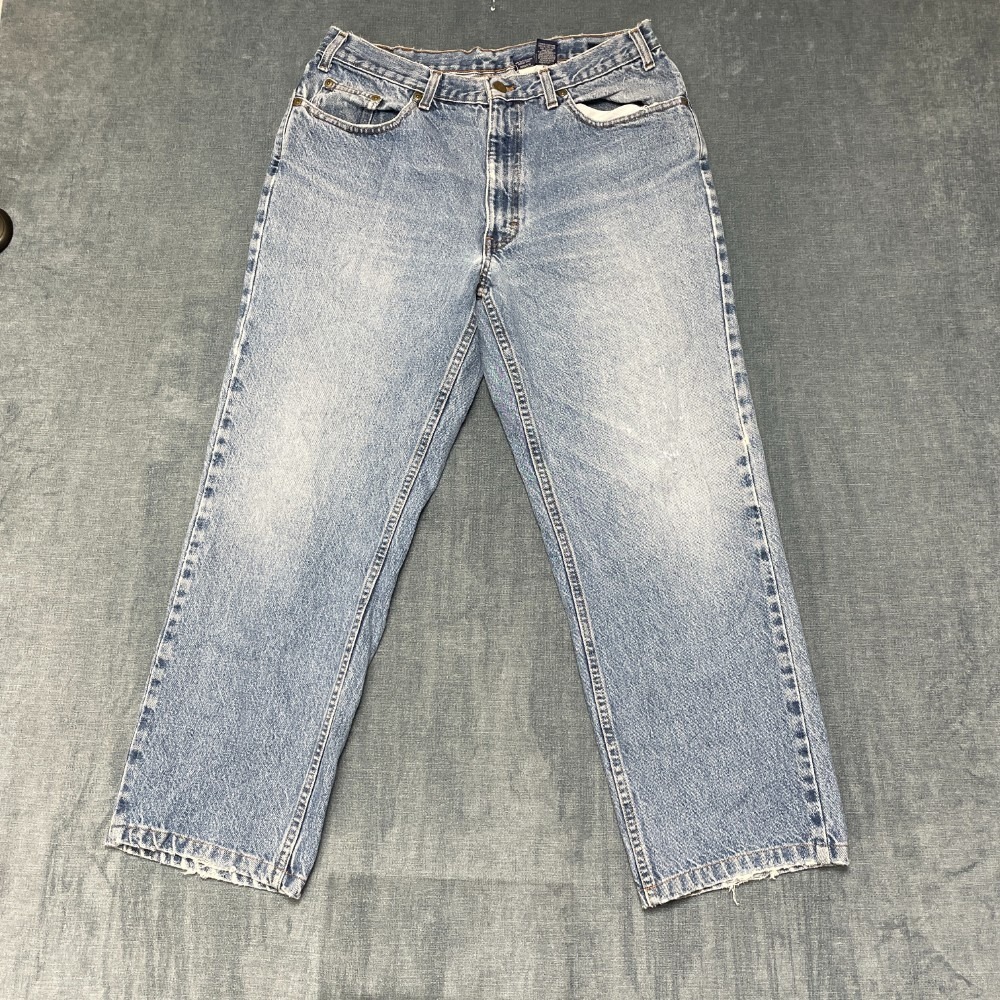 Eddie Bauer Jeans Mens 34x26.5 Blue Denim Medium Wash Streetwear All Day Comfort
